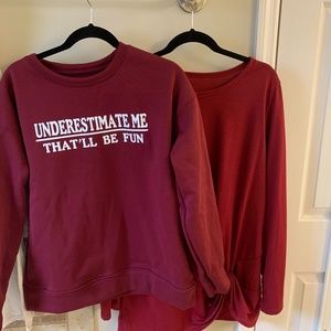 Two Women’s  Red Tops XL